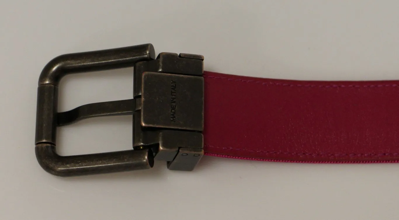 Pink Fabric Logo Belt