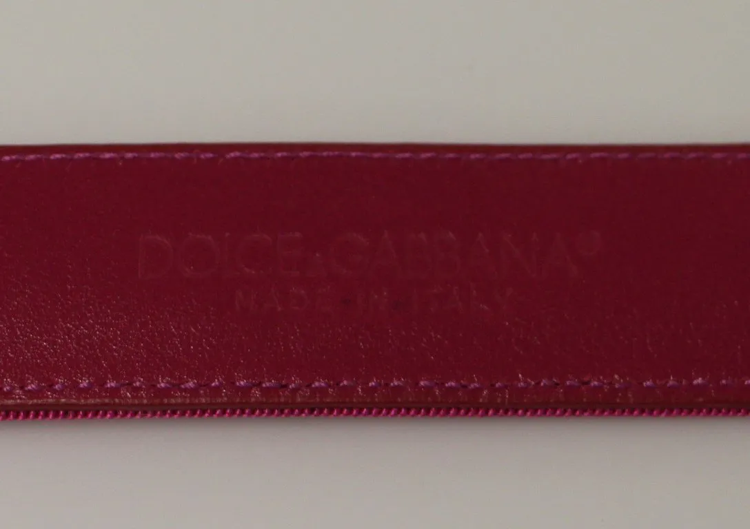 Pink Fabric Logo Belt