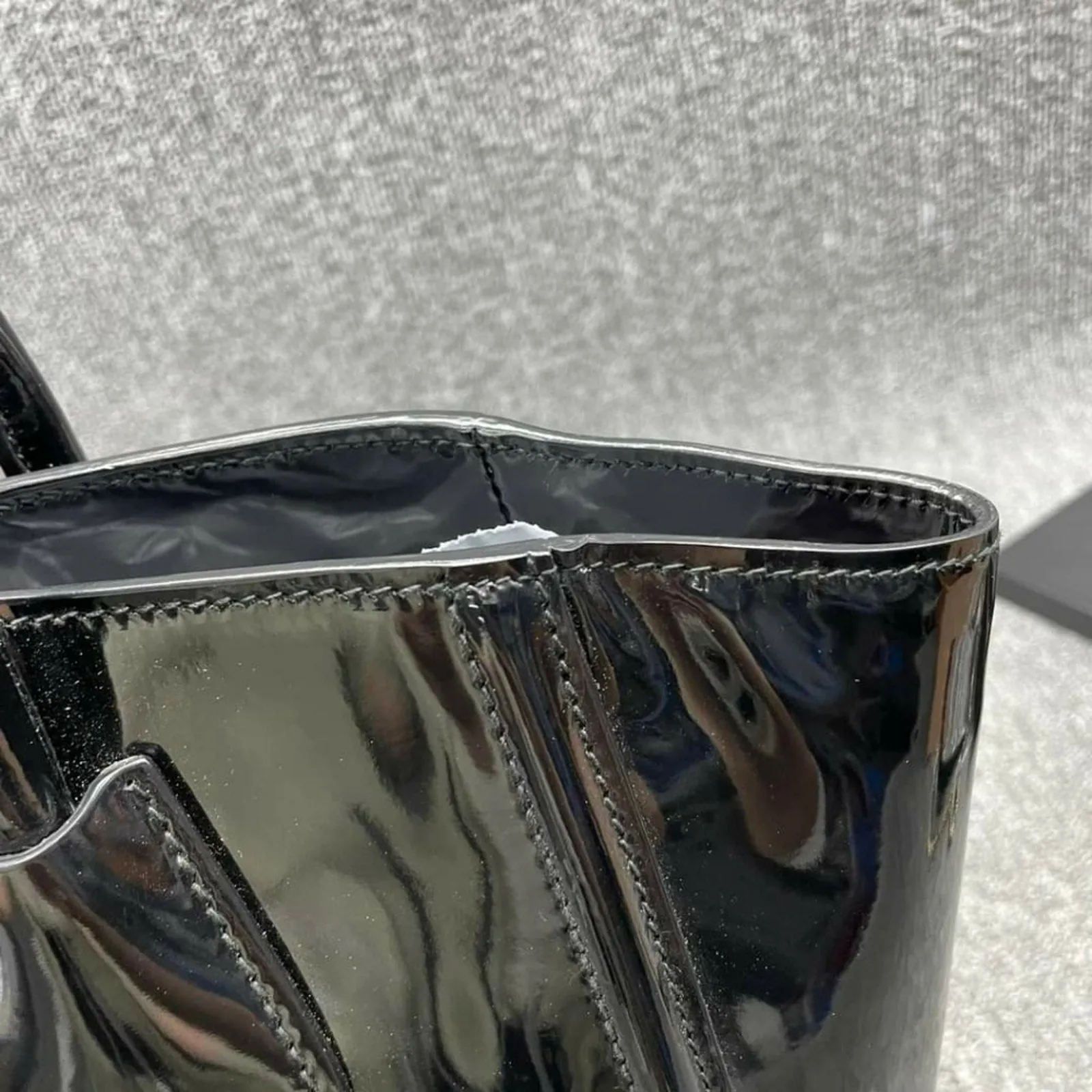 Prada Patent Leather Tote Bag