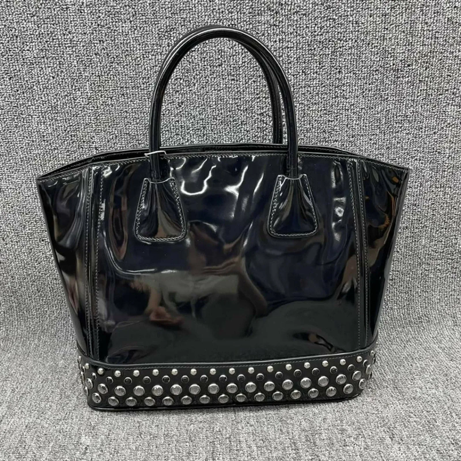 Prada Patent Leather Tote Bag
