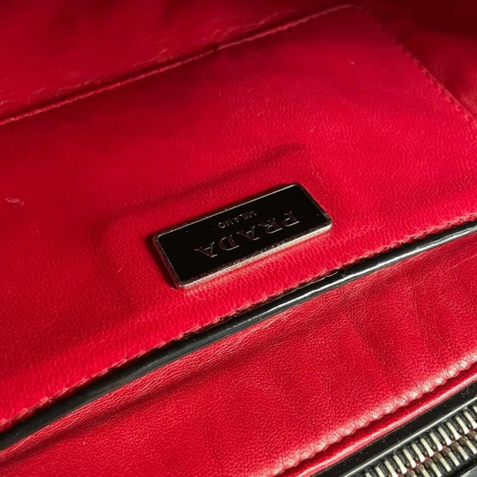 Prada Patent Leather Tote Bag