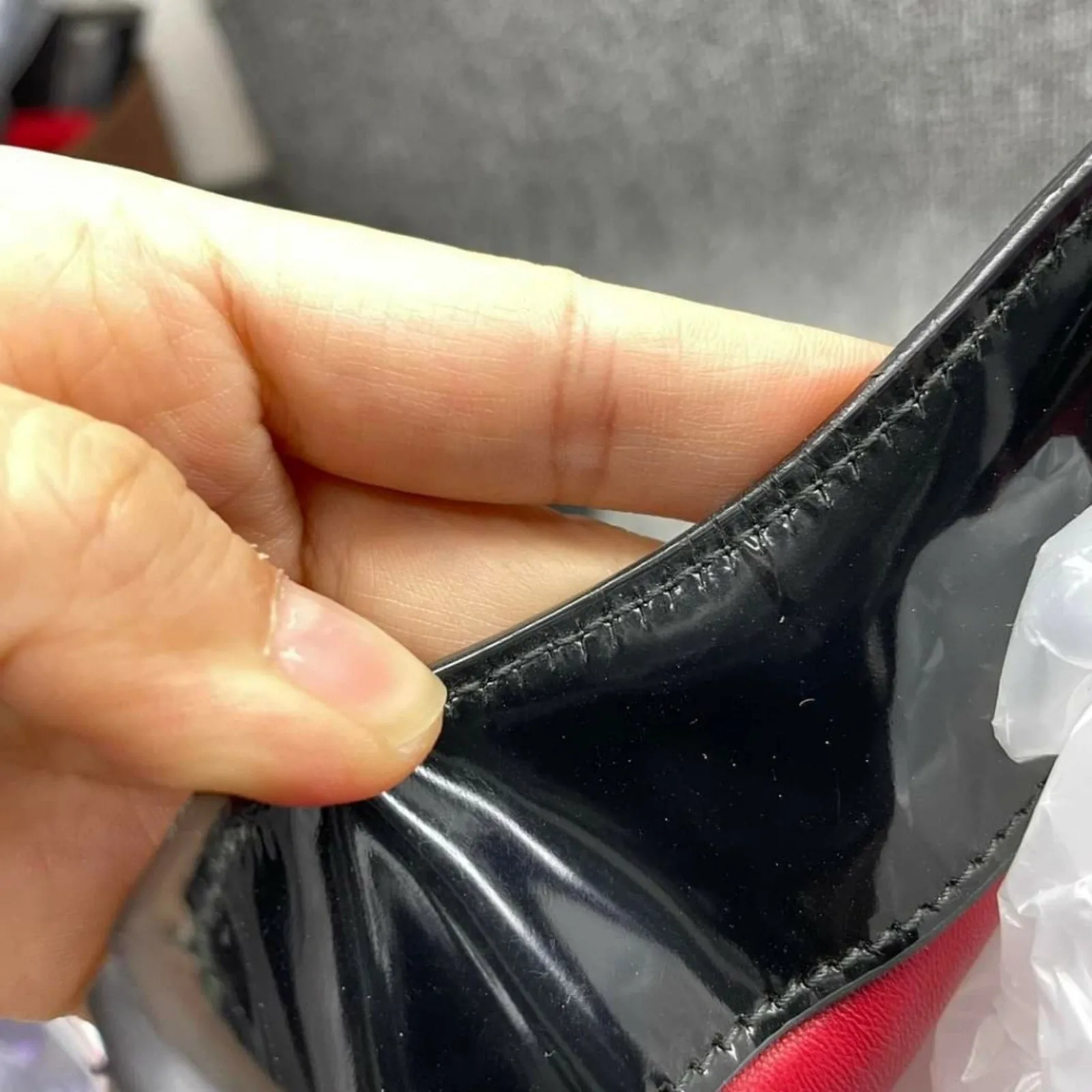 Prada Patent Leather Tote Bag