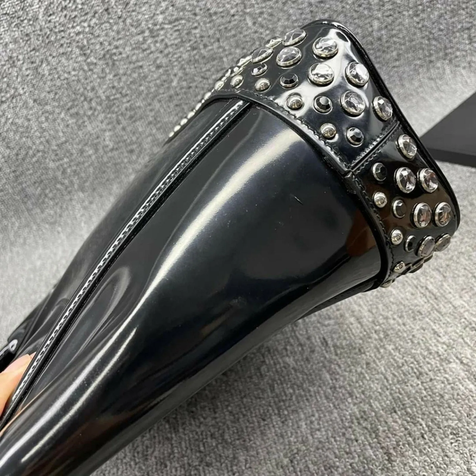 Prada Patent Leather Tote Bag