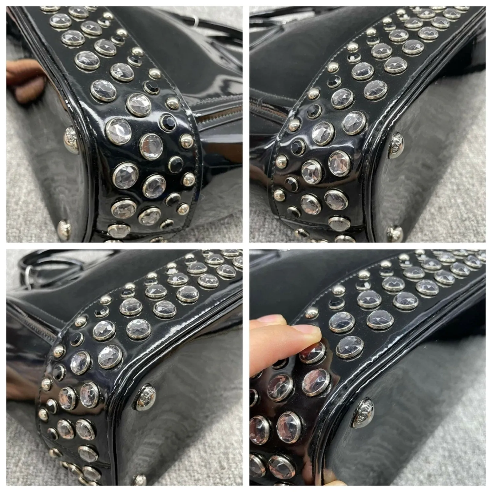 Prada Patent Leather Tote Bag
