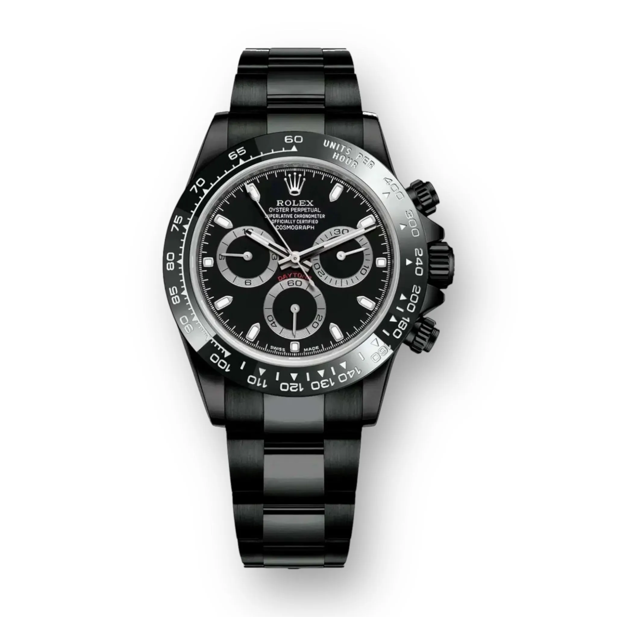 Preowned Rolex Cosmograph Daytona Black Oyster Bracelet Watch
