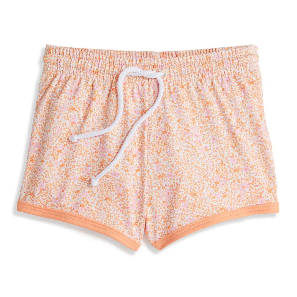 Printed Bayshore Swim Trunk -- Clementine Floral