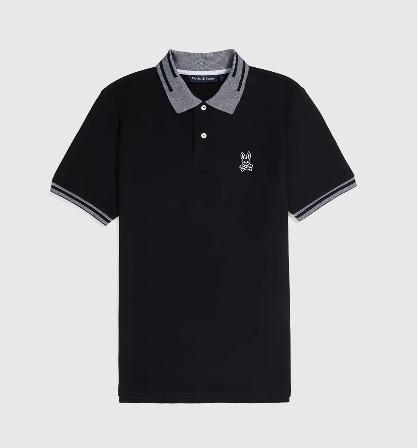 Psycho Bunny Chester Pique Polo - Black