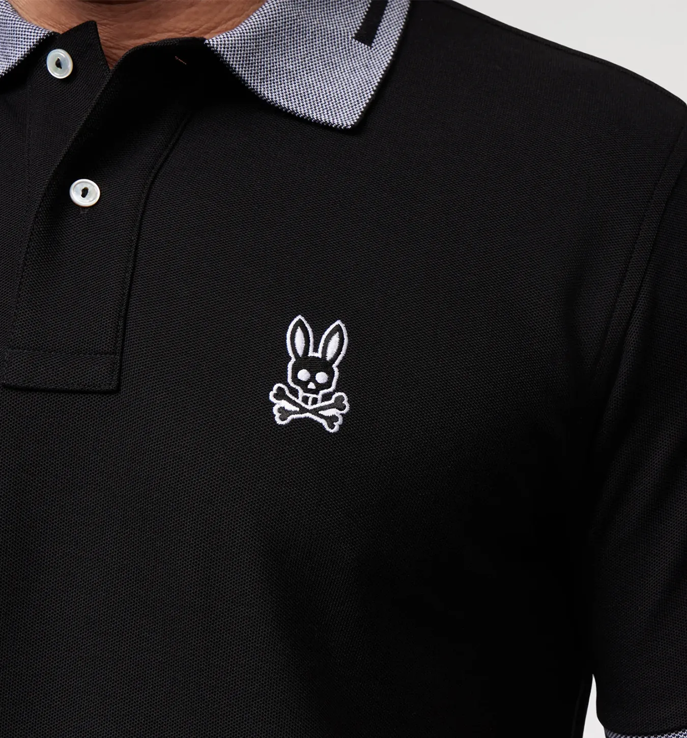 Psycho Bunny Chester Pique Polo - Black