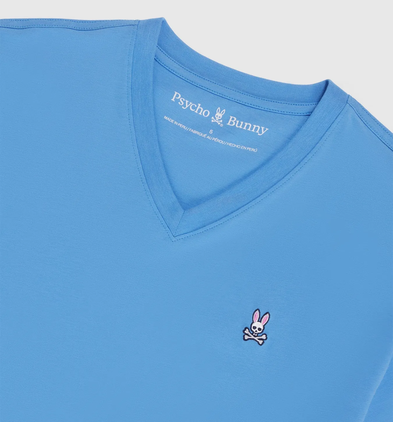 Psycho Bunny Classic V Neck - Mountain Sky