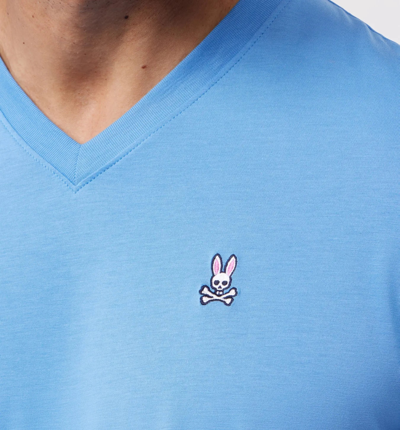 Psycho Bunny Classic V Neck - Mountain Sky