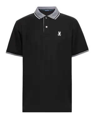Psycho Bunny Evandale Oxford Polo - Black