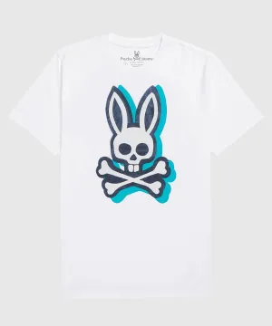 Psycho Bunny Varick Crew Neck Graphic Tee - White