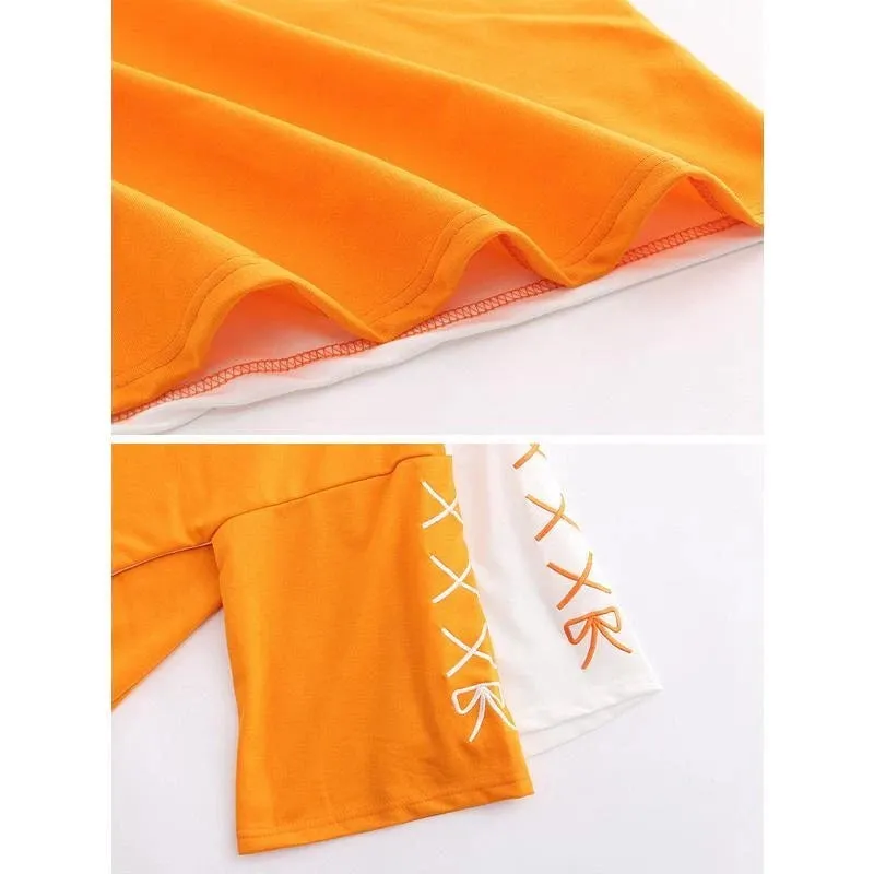 "ORANGE  PRINTED" T-SHIRT N081202