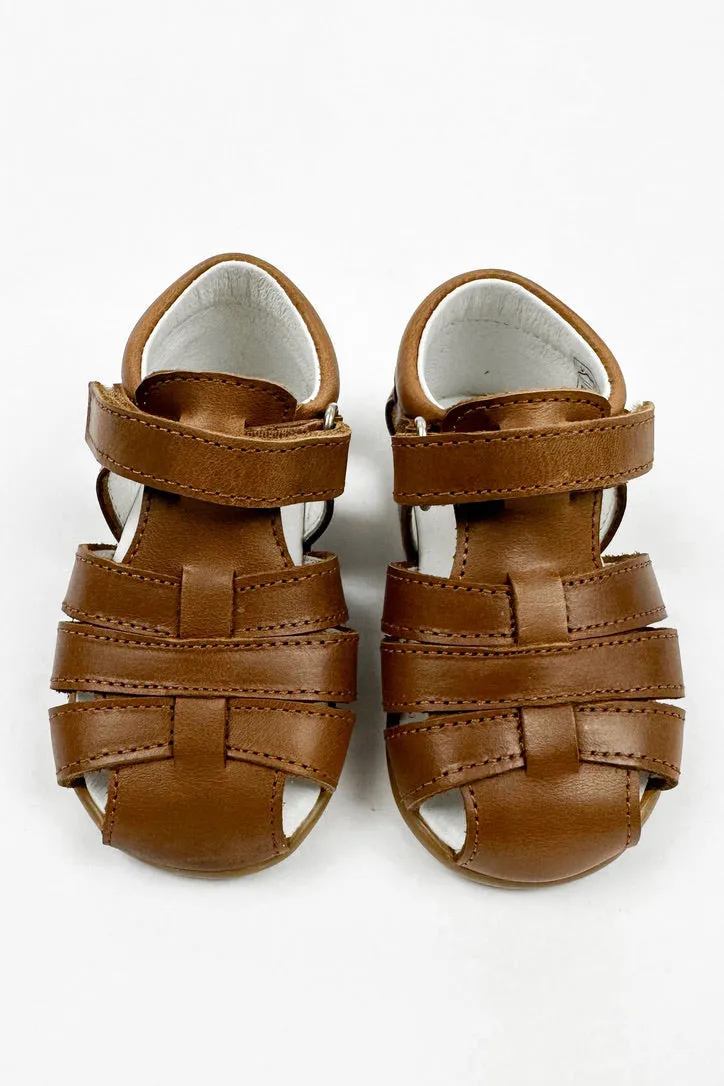 "Pedro" Brown Leather Sandals