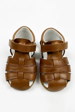 "Pedro" Brown Leather Sandals