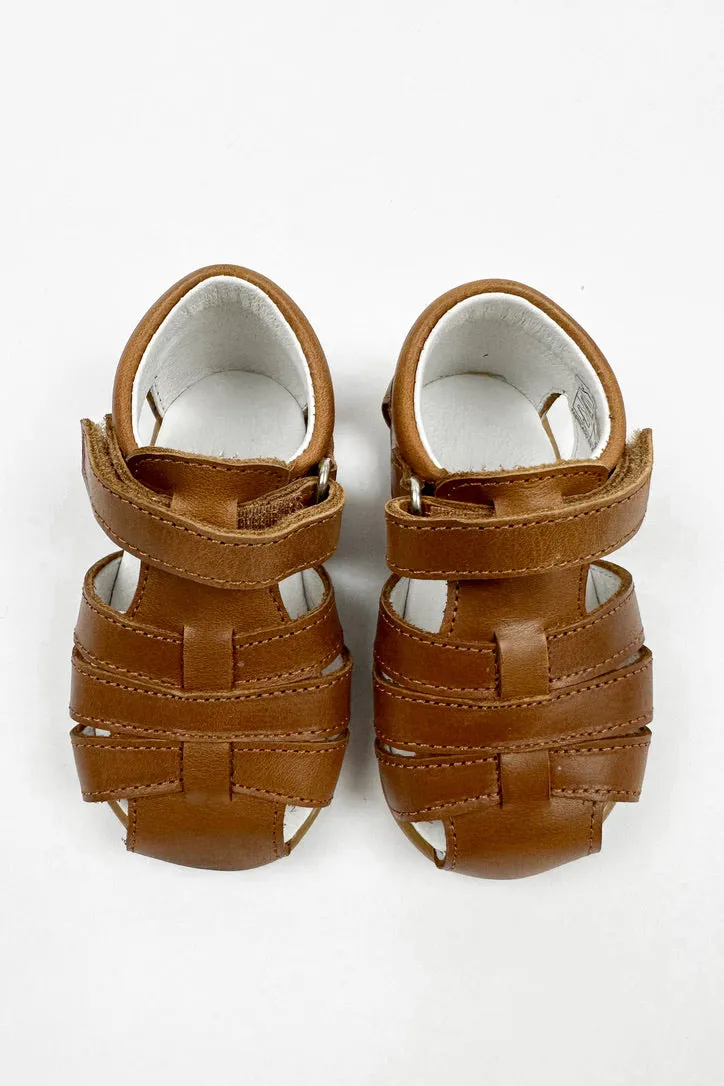 "Pedro" Brown Leather Sandals