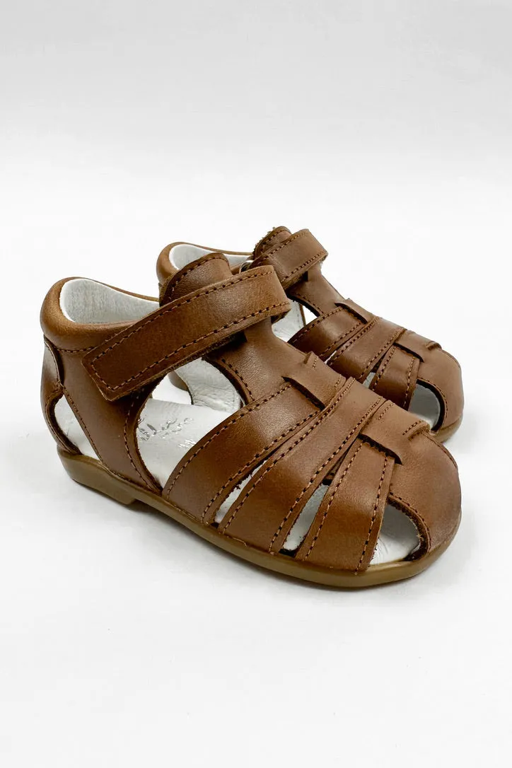 "Pedro" Brown Leather Sandals