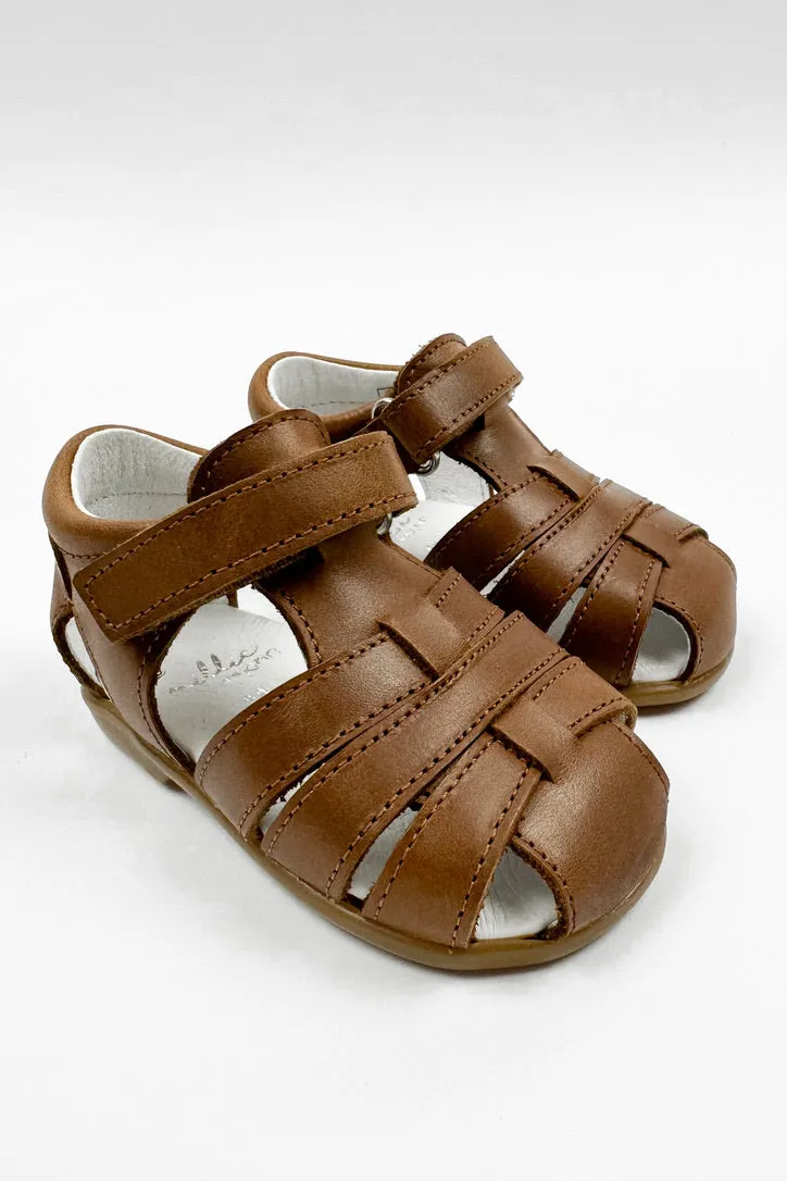 "Pedro" Brown Leather Sandals