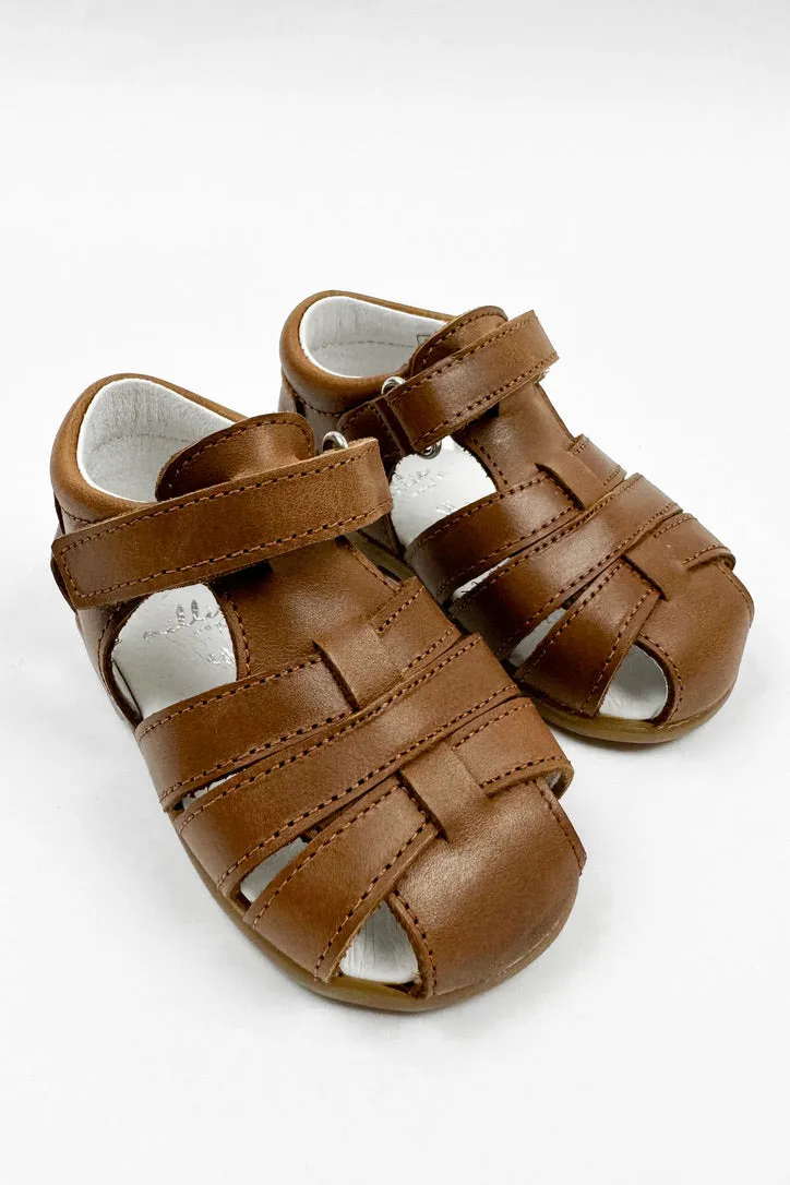 "Pedro" Brown Leather Sandals