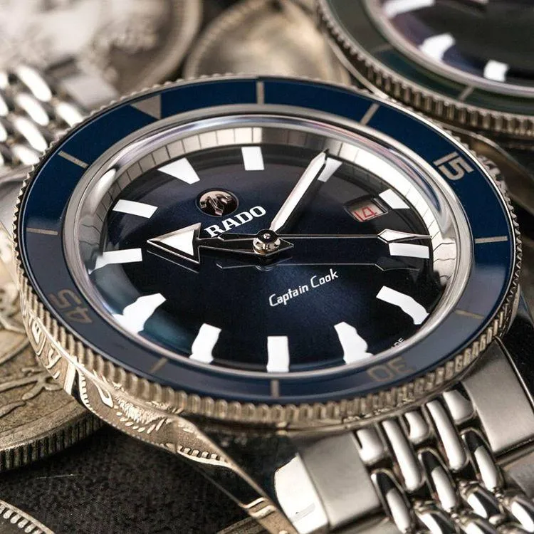 RADO Captain Cook Automatic 42mm Blue Dial Stainless Steel Men's Watch R32505203