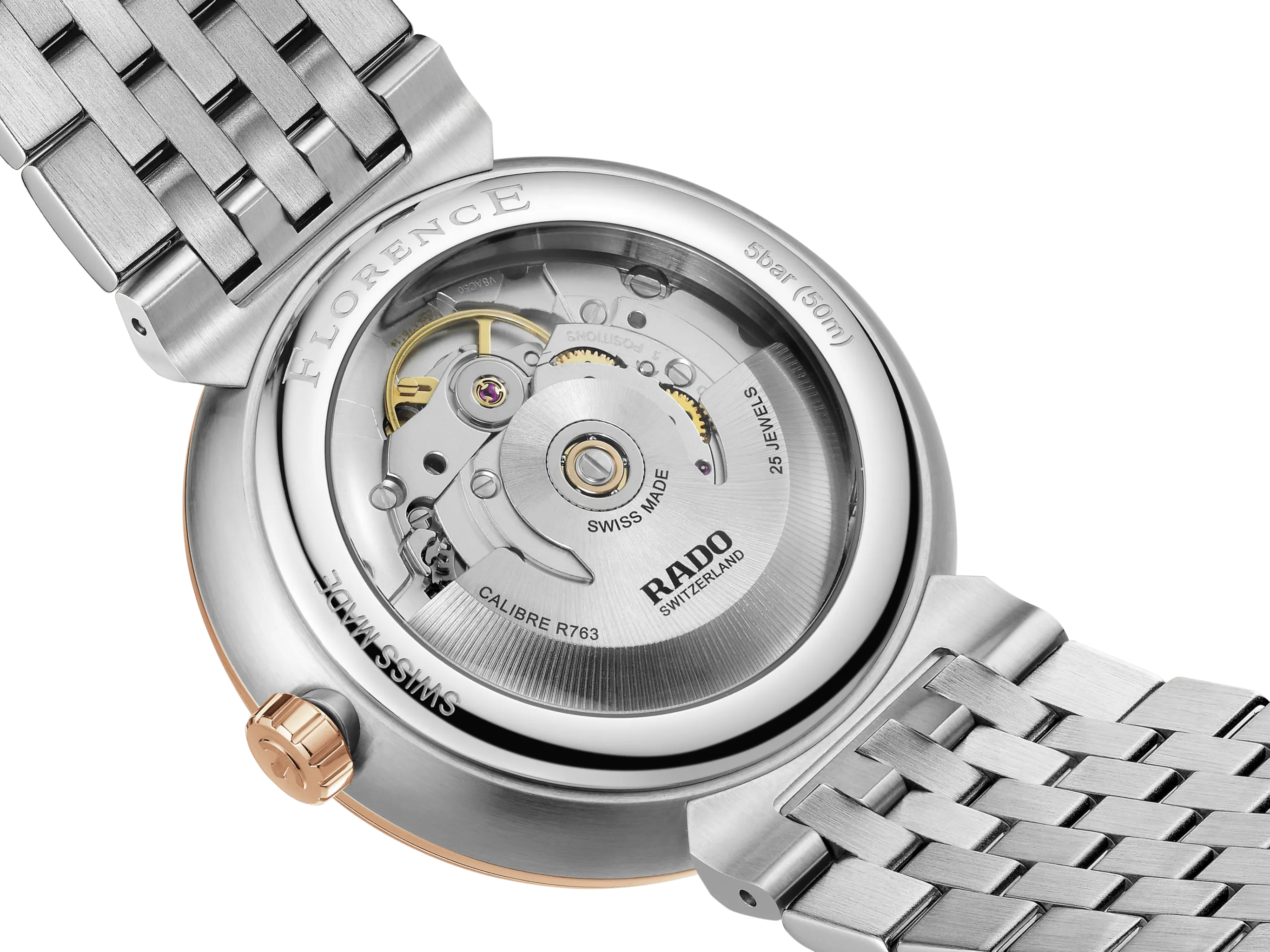 RADO Florence Automatic 39mm Two-Tone Grey Dial Men's Watch R48903103
