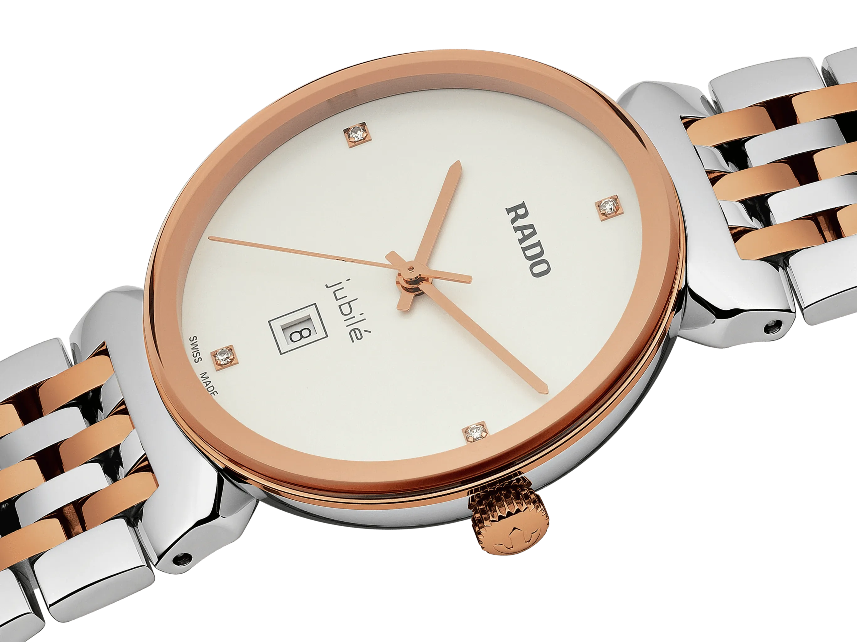 RADO Florence Classic Diamonds 30mm Rose Gold-Silver Women's Watch R48913723