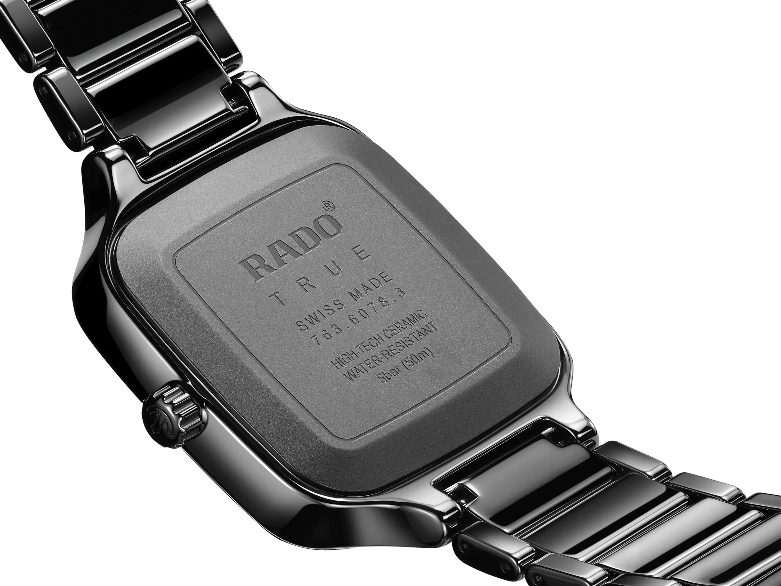RADO True Square Automatic Black Ceramic 38mm Men's Watch R27078172