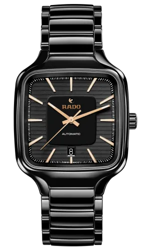 RADO True Square Automatic Black Ceramic 38mm Men's Watch R27078172