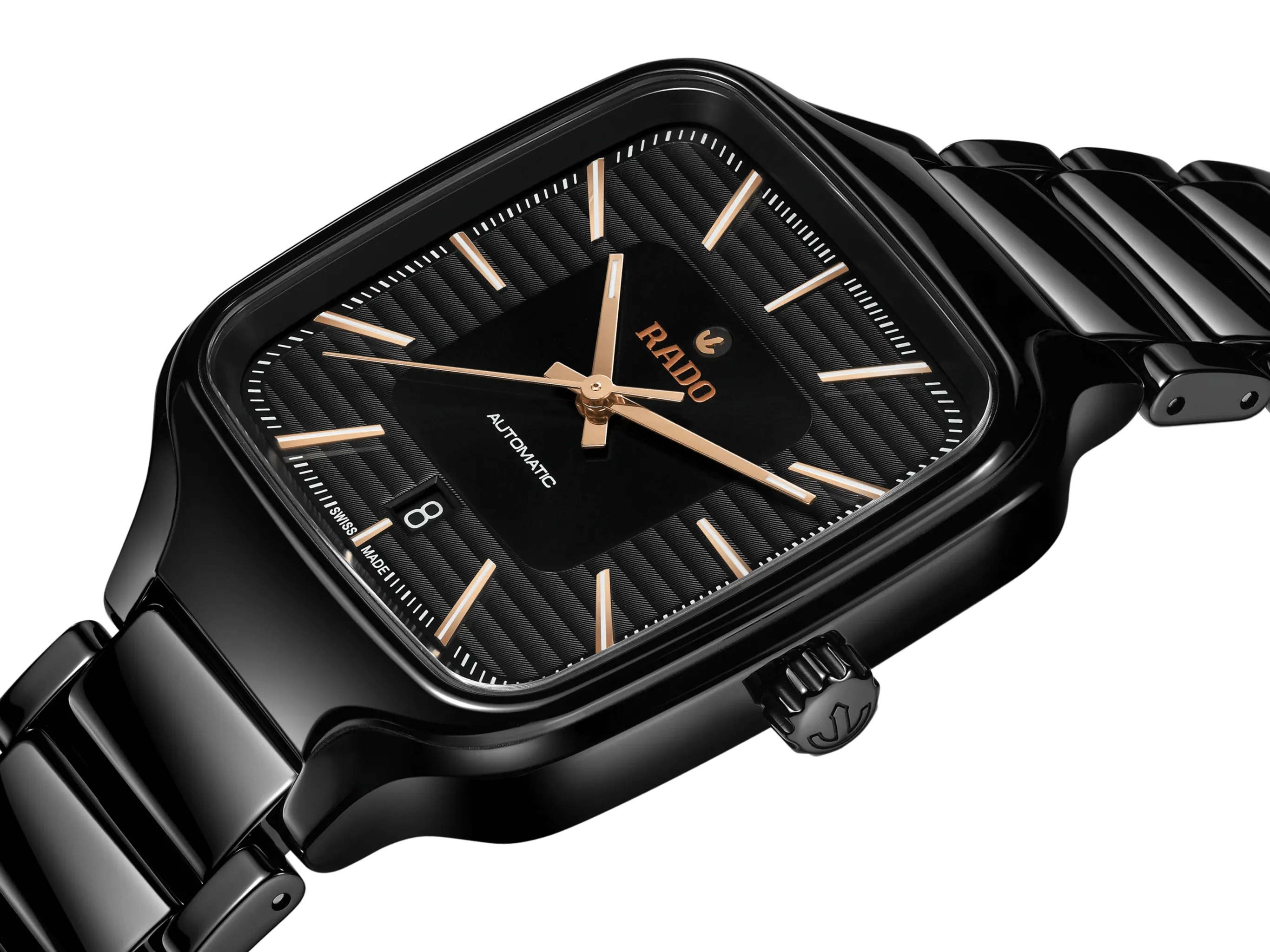 RADO True Square Automatic Black Ceramic 38mm Men's Watch R27078172