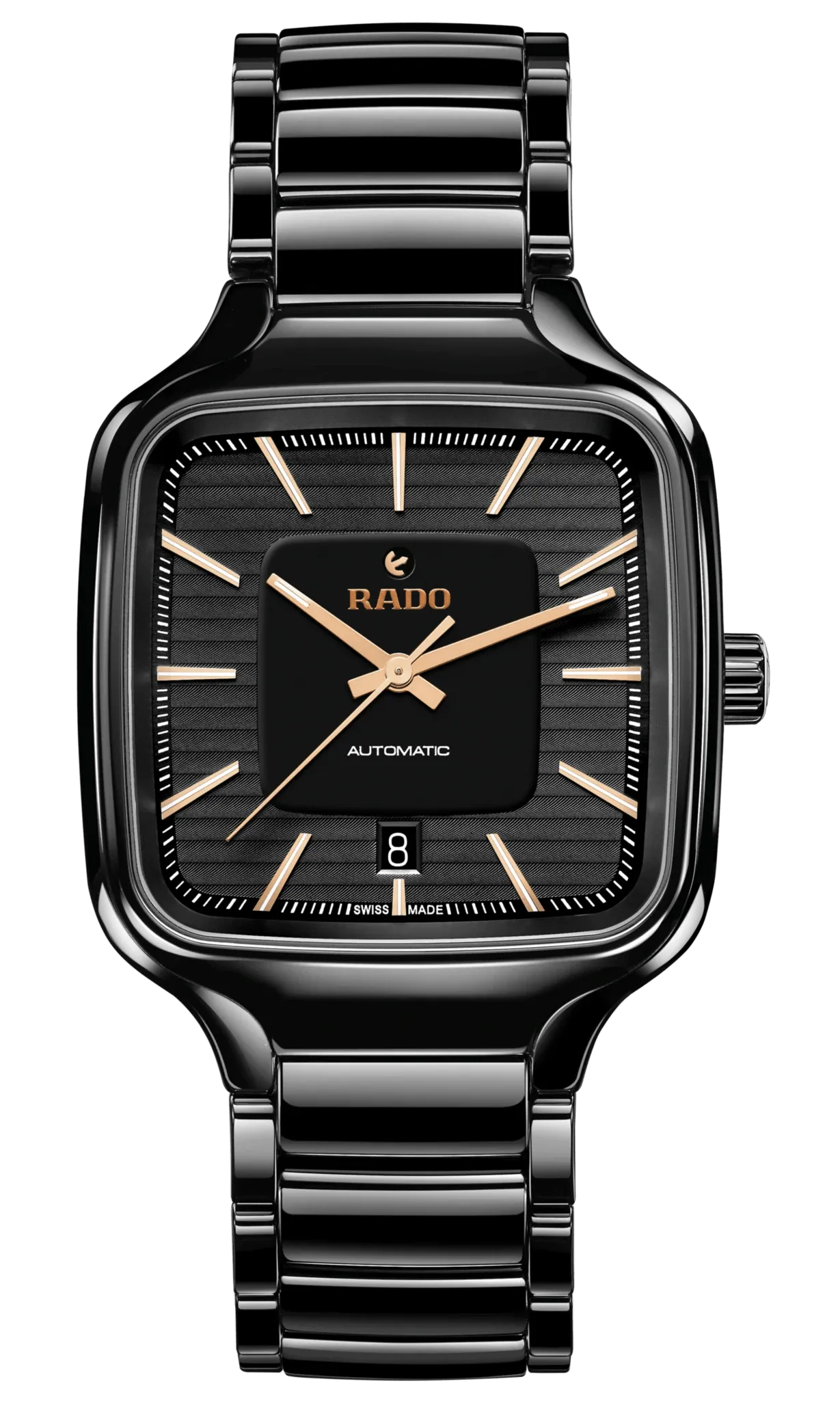 RADO True Square Automatic Black Ceramic 38mm Men's Watch R27078172