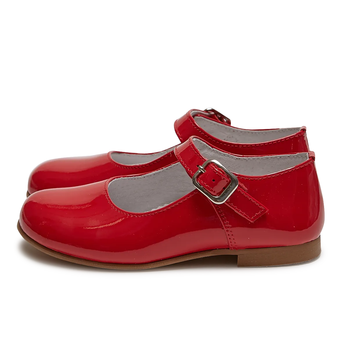 RED PATENT MARY-JANE SHOES