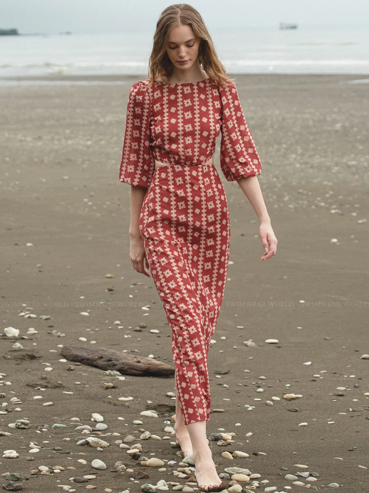 Renata Terraguer Linen Maxi Dress ::RET