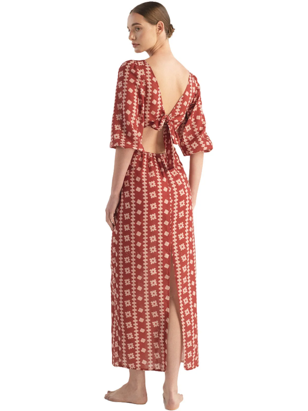 Renata Terraguer Linen Maxi Dress ::RET