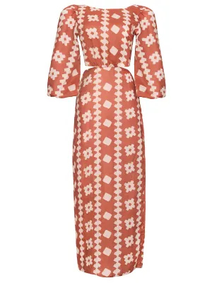 Renata Terraguer Linen Maxi Dress ::RET