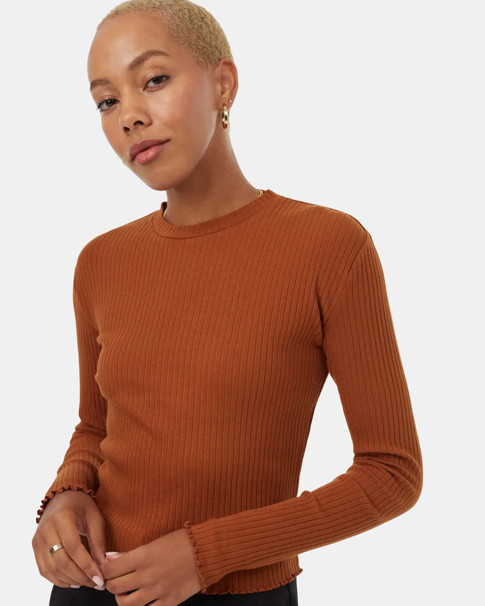 Rib Lettuce Edge Longsleeve