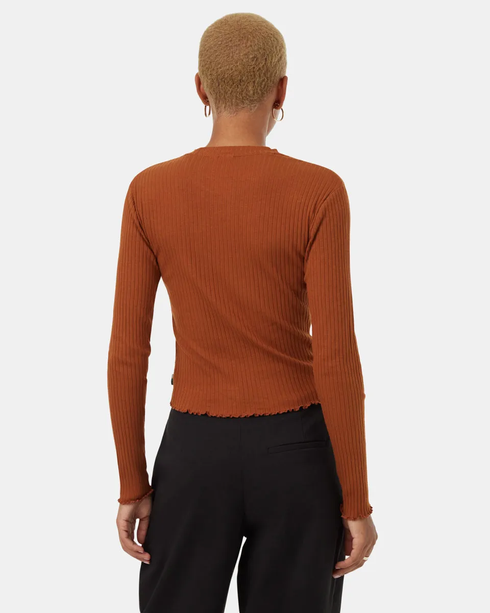 Rib Lettuce Edge Longsleeve