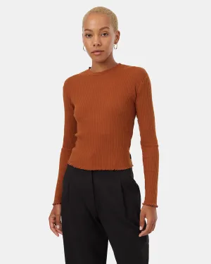 Rib Lettuce Edge Longsleeve