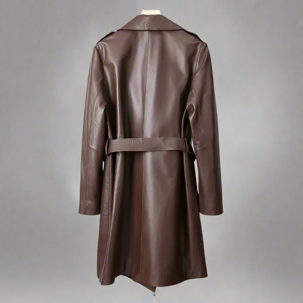 Sheepskin Trench Coat