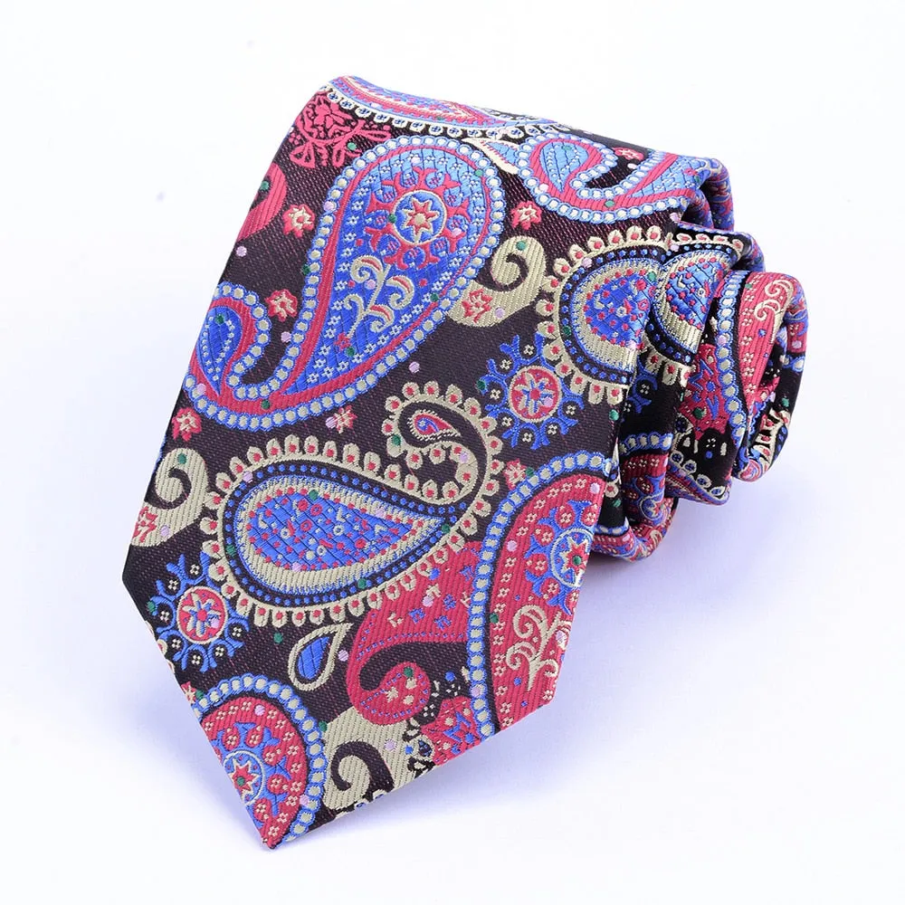 Silk Paisley Print Ties