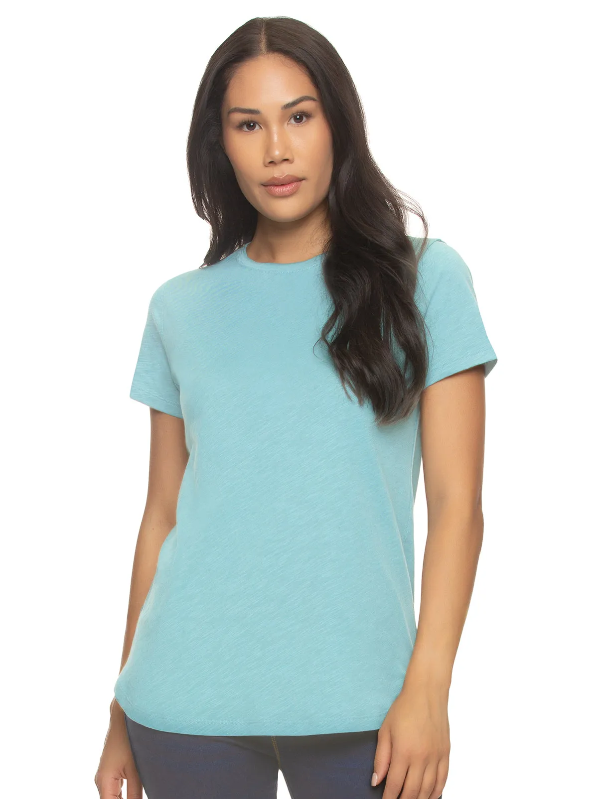Slub Jersey Crew Neck T-Shirt