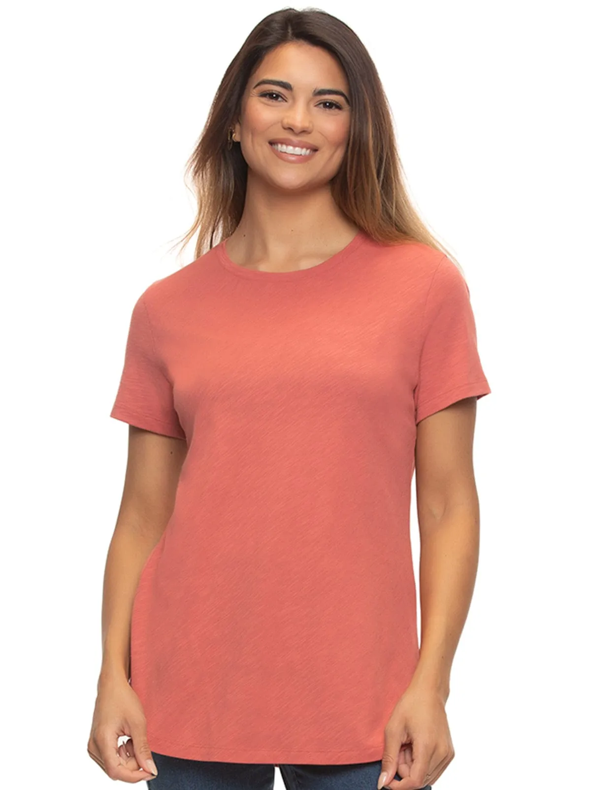Slub Jersey Crew Neck T-Shirt