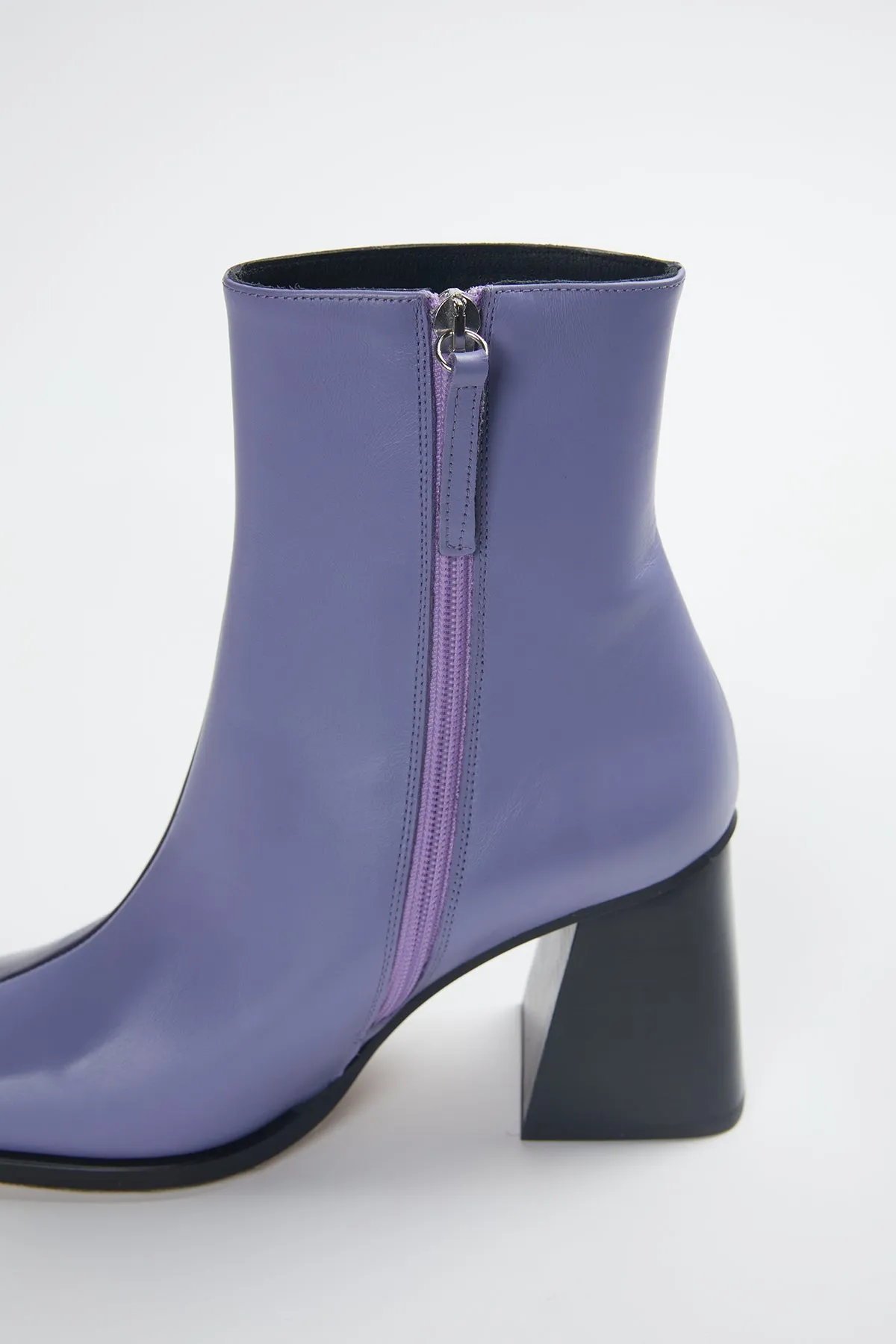SOUTH COLORBLOCK PATENT-LEATHER ANKLE BOOTS