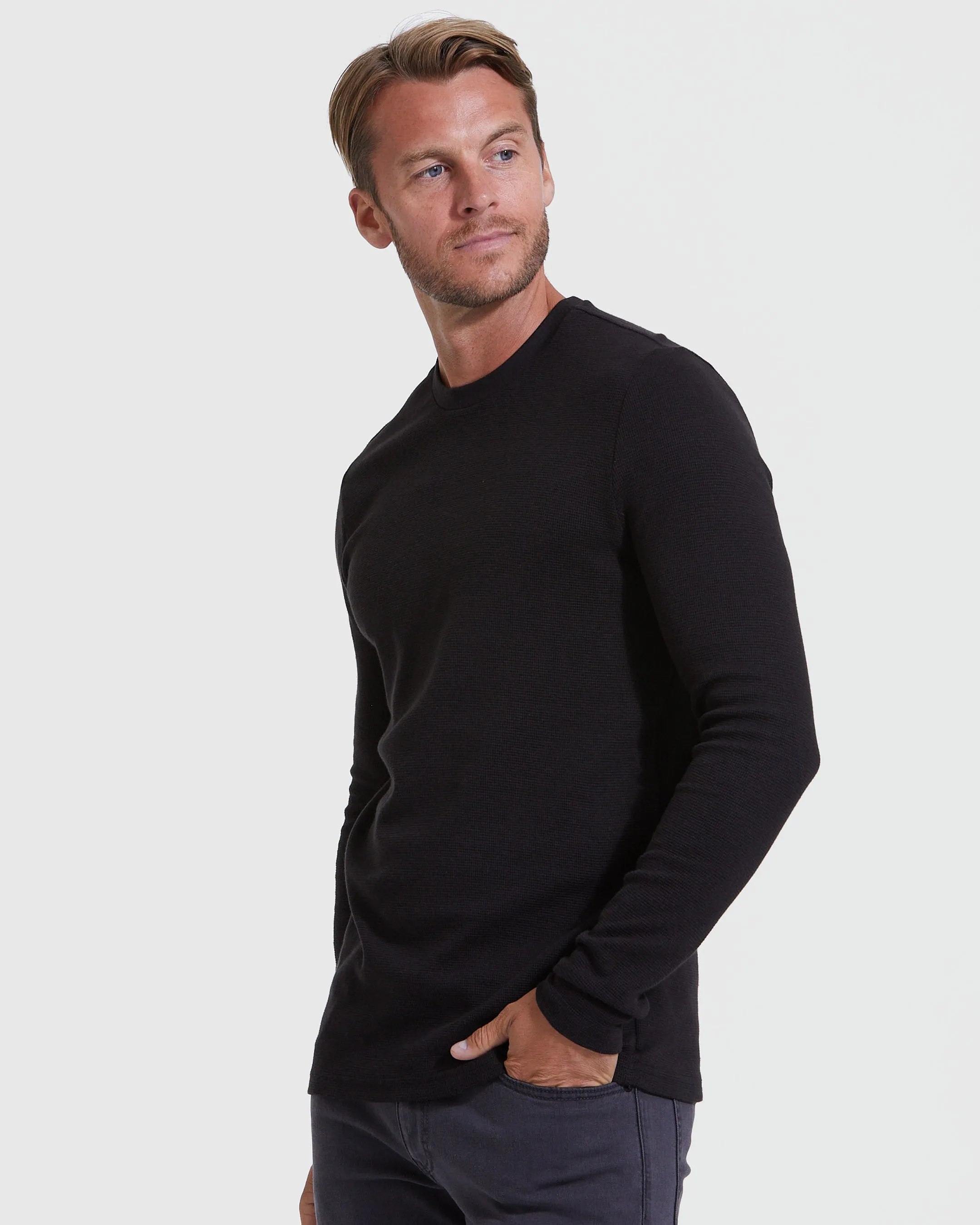 Standard Waffle Long Sleeve Crew 3-Pack
