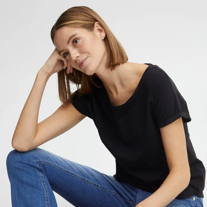 T-Shirt «PAMILA» in black von b.young - Gr. XS
