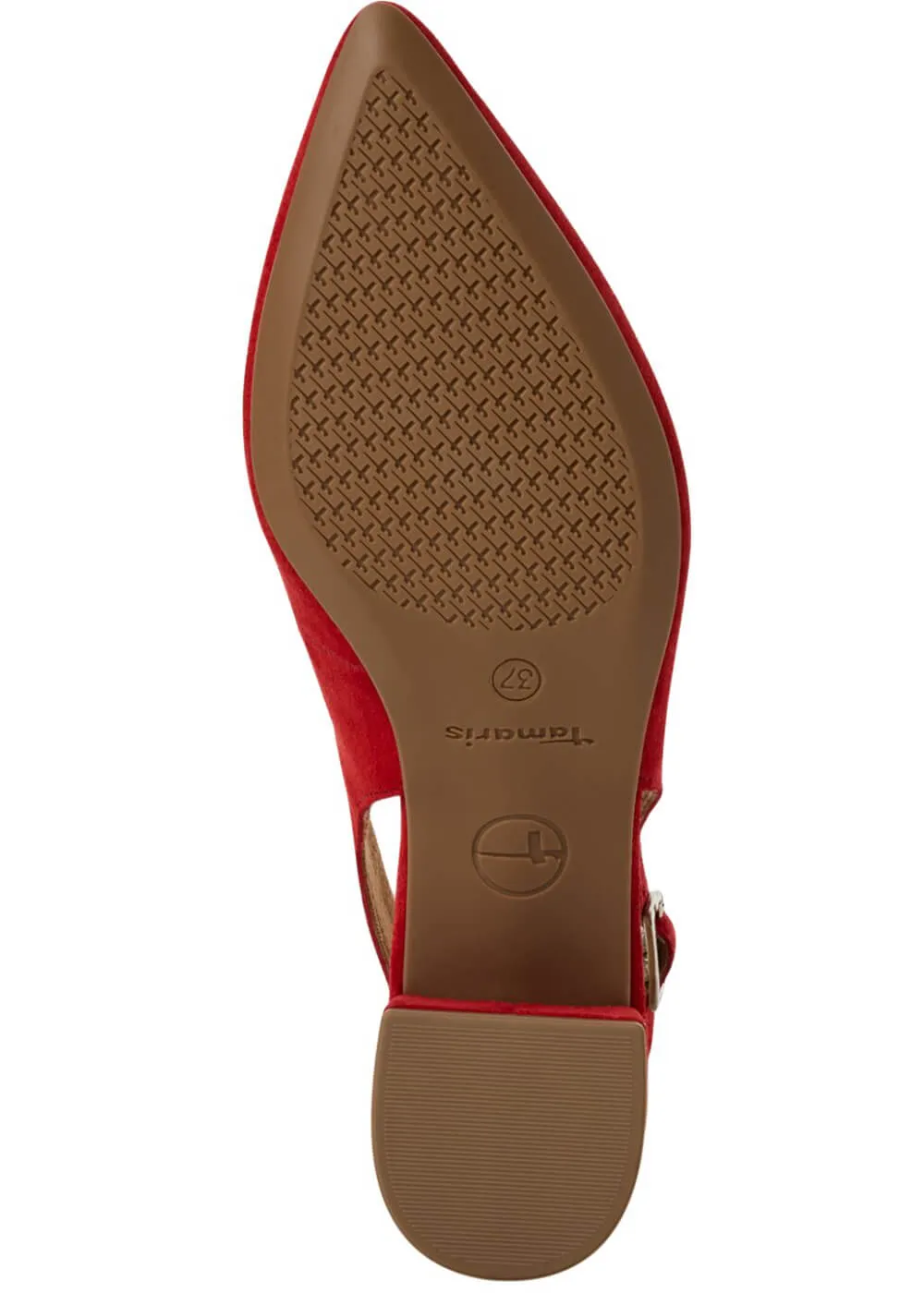 Tamaris Kaylee Slingback Leather Pumps Red