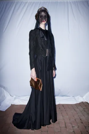 Taurus Cropped Victorian Jacket & Long Train Skirt