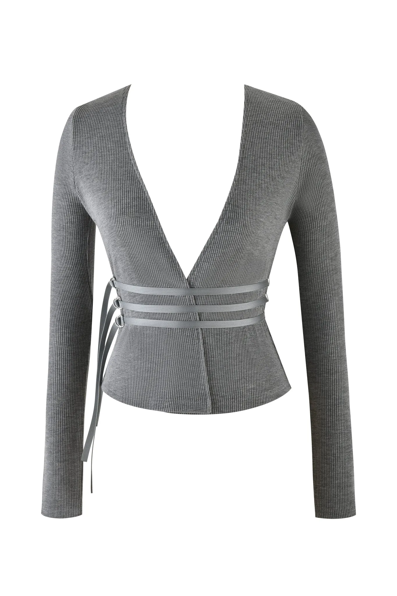 TESSA TOP - GREY : HEATHER GREY