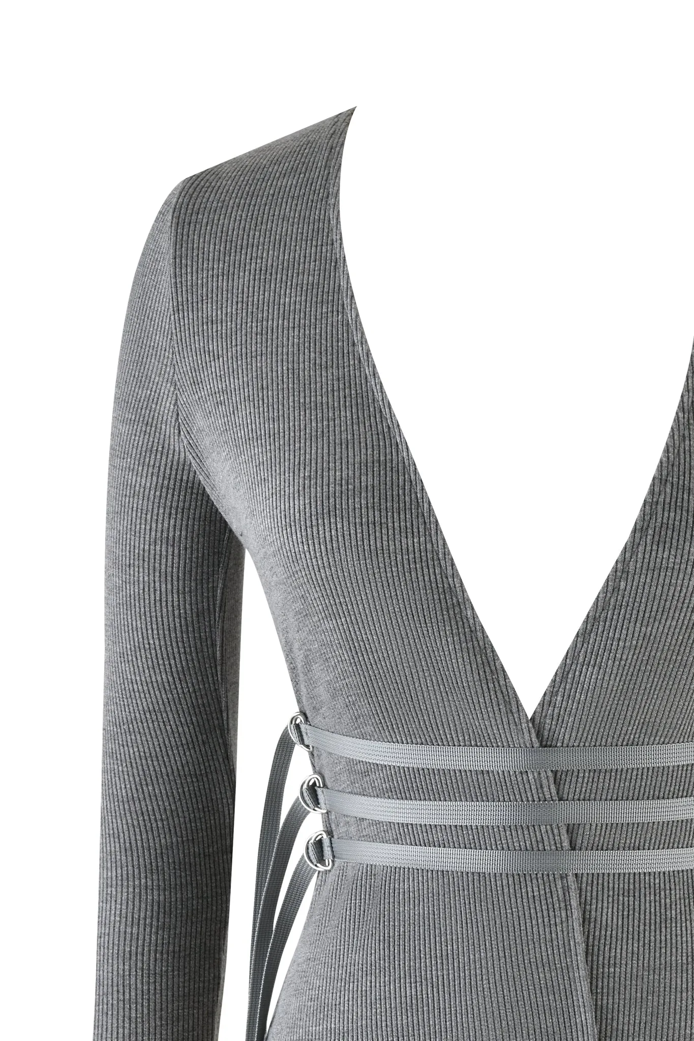 TESSA TOP - GREY : HEATHER GREY