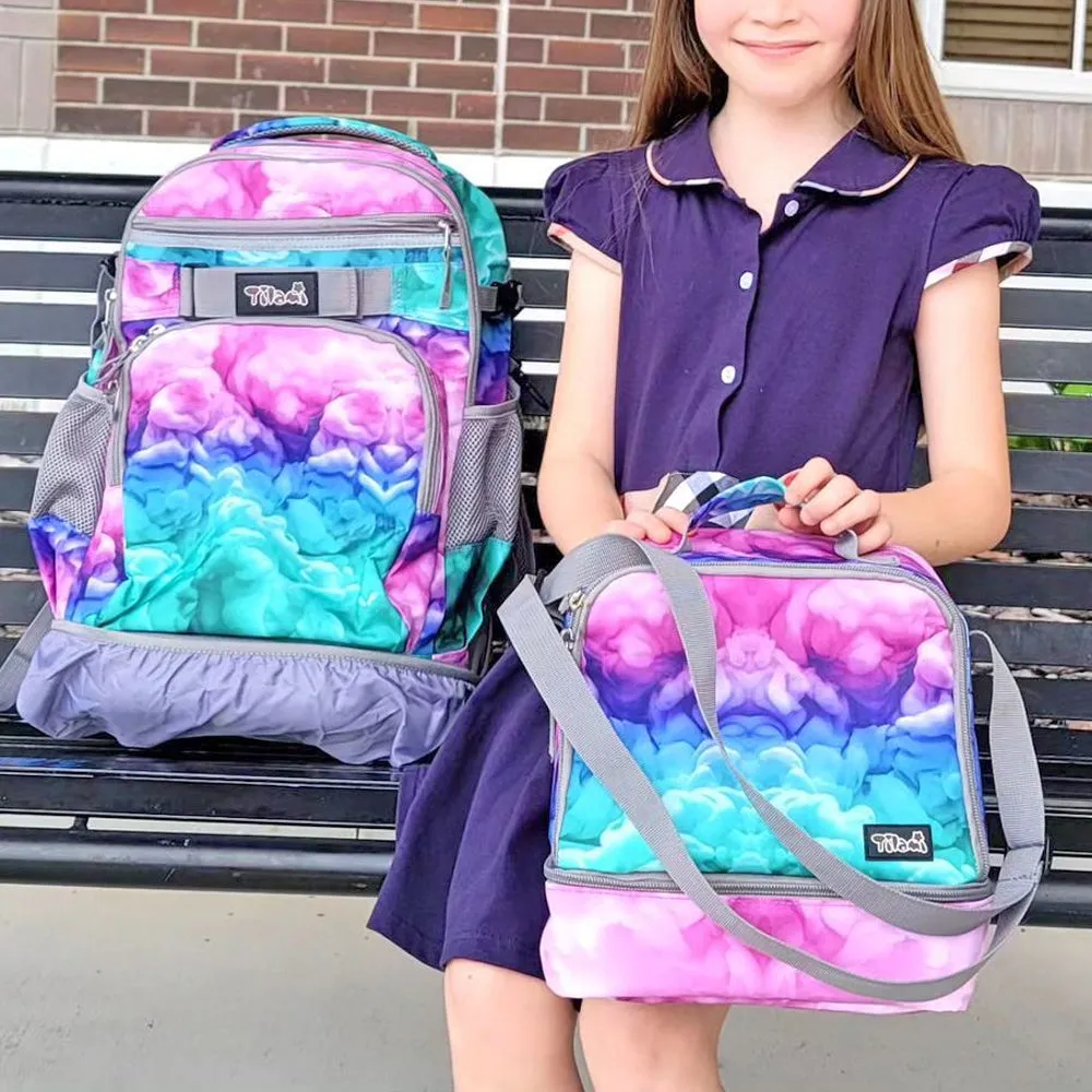 Tilami Green Clouds 18 inch Rolling Backpack