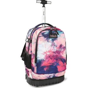 Tilami Pink Graffiti 18 inch Kids Rolling Backpack Laptop Backpack